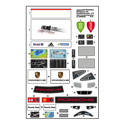 30805604_sparepart/Etikett 9225 "Porsche 911 GT3 Cup" (Etik